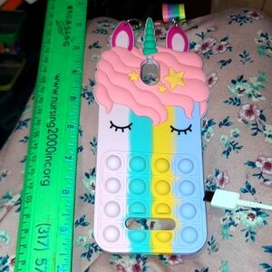 Shock Proof Light Weight Cell PHONE HOLDER VIBRANT UNICORN With Crossbody STRAP